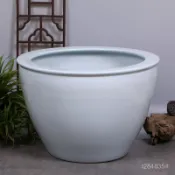 免運開票 景德鎮陶瓷花盆超特大號客廳落地大花缸家用清倉大口徑種髮財樹碗蓮盆缸 錦鯉缸 魚缸 水缸 魚缸 庭院仿石大水缸