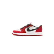 (店+)【Michael Jordan 喬丹】Air Jordan 1 Low OG Chicago GS 2025 芝加哥公牛 黑紅白 女鞋 HQ6999-600