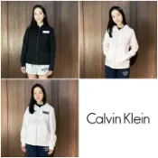 美國百分百【全新真品】 Calvin Klein 連帽外套 棉質 刷毛 女款 CK 夾克 大logo 三色 AY02 治裝激推