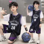  【YAOEENH】120-170CM 男童短袖速乾運動套裝 中大童休閒假兩件衣服球服兩件套 現貨 快速出貨
