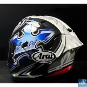 【免運】日本Arai RX-7X NAKANO GP 2 中野真矢 藍手裡劍RX7X安全帽彩繪鴨尾大鴨尾尾翼後導流裝飾