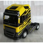 [丸山建機模型店]---VOLVO FH16 750 二軸黃黑色拖車頭 1/43 模型