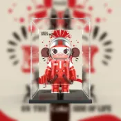 天際生活 【防塵展示】MOLLY展示盒 泡泡瑪特收納盒 公仔盒 手辦盒 收藏盒 透明防塵罩 階梯式陳列 可堆疊設計 適用400% 1000%尺寸 經典可口可樂系列