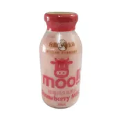 (店+)【台農乳品】台農moo草莓保久乳飲品 200ML X 24瓶(玻璃瓶包裝)