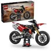 【LEGO 樂高】科技系列 42238 Ducati Desmo450 MX Factory 摩托車(工程積木 越野車 禮物 玩具)