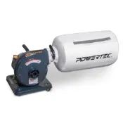 【得擘】美國 POWERTEC 木工集塵機 移動式 1HP 粉塵 集塵系統 吸塵器 木工集塵 木工工具 工業 加工
