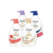 超市【Dove 多芬】滋養柔膚-燕麥舒敏新上市/GOFRESH系列沐浴乳900ml(多款任選)