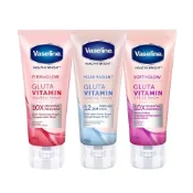 (店+)【Vaseline 凡士林】Vaseline 凡士林 精華乳 180ml 身體乳 保濕乳液 穀胱甘肽 亮白 涼感乳液 緊緻-PQ美妝