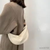 ❤️限時優惠❤️餃子包潮輕便腋下小 挎包 餃子包尼龍單肩 斜 挎包  新款包 女包 Bags 帆布包
