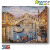 (店+)【Manto】夜訪威尼斯-台灣製DIY數字油畫|超取專用大小