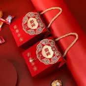 寶寶滿月禮盒空盒子兒童節伴手禮包裝盒周歲生日喜袋喜餅喜糖盒