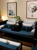 『開心樂購』紅木沙發坐墊新中式實木家具海綿墊古典風沙發墊濤防滑羅漢床墊子