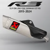 山葉 Akrapovic R1  線滑動排氣消聲器帶中段,適用於 YAMAHA R3