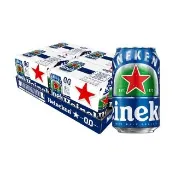 【Heineken 海尼根】海尼根0.0零酒精鋁罐裝330ml x24入/箱(零酒精)