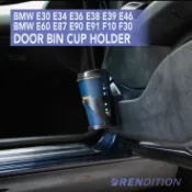 BMW E30 E34 E36 E38 E39 E4 車門杯架 / 置物杯架 | Rendition Design