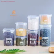 🔥臺灣出貨 密封盒 家用塑膠材質 食品級密封盒 五穀雜糧 透明收納罐 餅乾零食 茶葉儲存 透明密封盒 五穀雜糧罐 零食茶