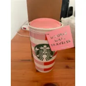 全新 現貨 Starbucks 星巴克 BAN.DO DW雙色條紋雙層杯 聯名 雙層馬克杯