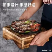 【好物優選】拌石鍋飯竹木鍋架石鍋架竹架廚房置物架石碗方形木架木製料理鍋架