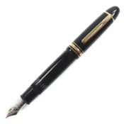 【DOKODEMO】【5積分】成色極佳▼MONTBLANCMeisterstück 149 鋼筆，14K 金筆尖，白色星形，黑金配色，德國製造，男士款