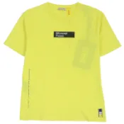 【DOKODEMO】MONCLER GENIUS 7 Fragment by Hiroshi Fujiwara，2018 MAGLIA T卹，100%純棉圓領短袖，黃色​​，S碼，正品，義大利製造，男款
