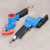 (店+)《🌞工具職人》工業級強力－氣動偏擺式研磨機　一字型砂紙機往復式散打磨機電動拋光機 指頭式一字砂光機三角方型磨光機刻磨機