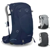 【OSPREY 美國】新款 Stratos 34 登山背包 海鯨藍 煙霧灰 隧道灰 34L 透氣網背包 百岳背包 戶外