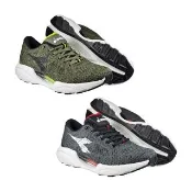 【DIADORA】輕量避震慢跑鞋 男鞋 運動鞋 綠/黑(簡約 時尚 針織 透氣 保護後跟 Q彈 耐磨 抓地 止滑)