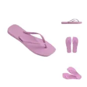 榮榮鞋坊 Havaianas 哈瓦仕【現貨不用等 正品正貨】 女拖鞋 粉紫細帶 人字拖 4148959-5418