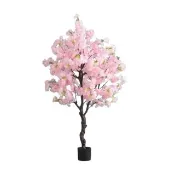 【諾必行】仿真櫻花樹 室內擺飾 假植物盆栽 高50cm 高仿真樹幹 自然飽滿