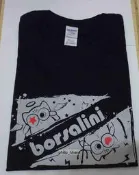Borsalini 貓頭鷹 T恤 (M 號)黑/白色