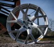 【員林小茵輪胎舘】德國正品 Barracuda wheels 18吋 8J 銀色髮絲面 TUV認證 載重815KG