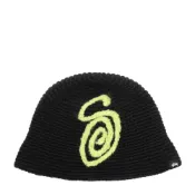 (店+)【STUSSY】Stussy Swirly S Knit Bucket Hat漁夫帽