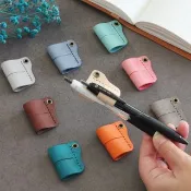 Pinkoi 代購 - 筆套單品 支援插入 2 支筆 LF-083 皮革 牛皮 真皮 原色 義大利皮革 原子筆收納夾