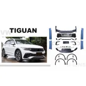 超級團隊S.T.G VW 福斯 TIGUAN 2021 21- R line 前保桿 前大包 空力套件 含輪弧 素材