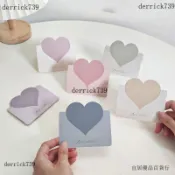 ⚡臺灣出貨⚡手寫心願卡高級感空白祝福留言卡生日花店愛心賀卡明信片小卡片紙免運