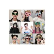 (店+)生日眼鏡 生日快樂眼鏡 造型眼鏡 生日道具 生日眼鏡道具 Y2K眼鏡 生日髮箍 生日帽 拍照道具 派對眼鏡