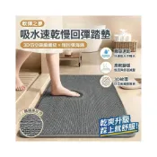 (店+)浴室吸水地墊仿亞麻編織防滑膠墊廁所地毯衛生間門口新款加厚腳墊