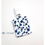 唯小伊手作＊和風藍花＊寶寶平安符袋/香火袋/護身符袋/平安福袋＊客製