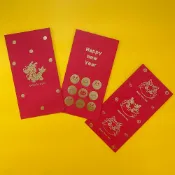 AHUA阿華有事嗎 阿華獨家訂製 2024 龍年限定紅包袋  3入/包 D0016 新年過年春節 燙金紅包袋