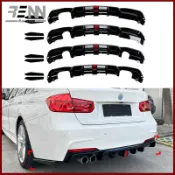適用於【寶馬BMW 3系 F30 MT 2013-2019 MP款】帶燈後槓下巴後下巴後唇尾唇後保後擾流板包圍外觀改裝件