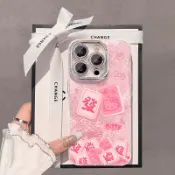 麻將髮 kt貓 粉色冰川紋 女款手機殼 適用iPhone16Promax i15 i14 i13 i12 i11 XR