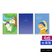 珠友 B6/32K隨身相本/相冊/24張黑色內頁/PVC封面/側邊置入(4x6、4.5x6)48枚相片 PH-32149