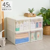 聯府愛家抽屜整理箱45L透明抽屜收納箱抽屜櫃層櫃K-1045-大廚師百貨