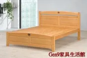 蘆洲巨林家具館..安麗5尺檜木色雙人床(實木床板)-GD*593-1..台北地區免運費!!