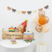 20寸卡通蛋糕造型氣球兒童生日裝飾鋁箔派對用品節日派對需要裝飾年會用品活動DIY