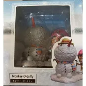 港版 海賊王 魯夫 公仔聖誕雪人場景