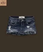 美國現貨《Hollister Co.》A&F 副牌 Promenade Park 女款低腰刷破牛仔短裙【1】