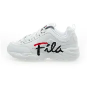 FILA 男女鞋 Distracer Script 復古厚底休閒鞋 小白鞋 1RM03001H-125