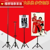 協貿國際日用品生活2館 kt板雙面三角廣告掛畫架三腳展架x掛軸婚禮迎賓海報支架立式落地