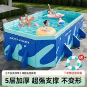【廠家直銷 免費開發票】【免充氣】嬰兒游泳池家用加厚水池洗澡桶可摺疊家庭戶外兒童水池
